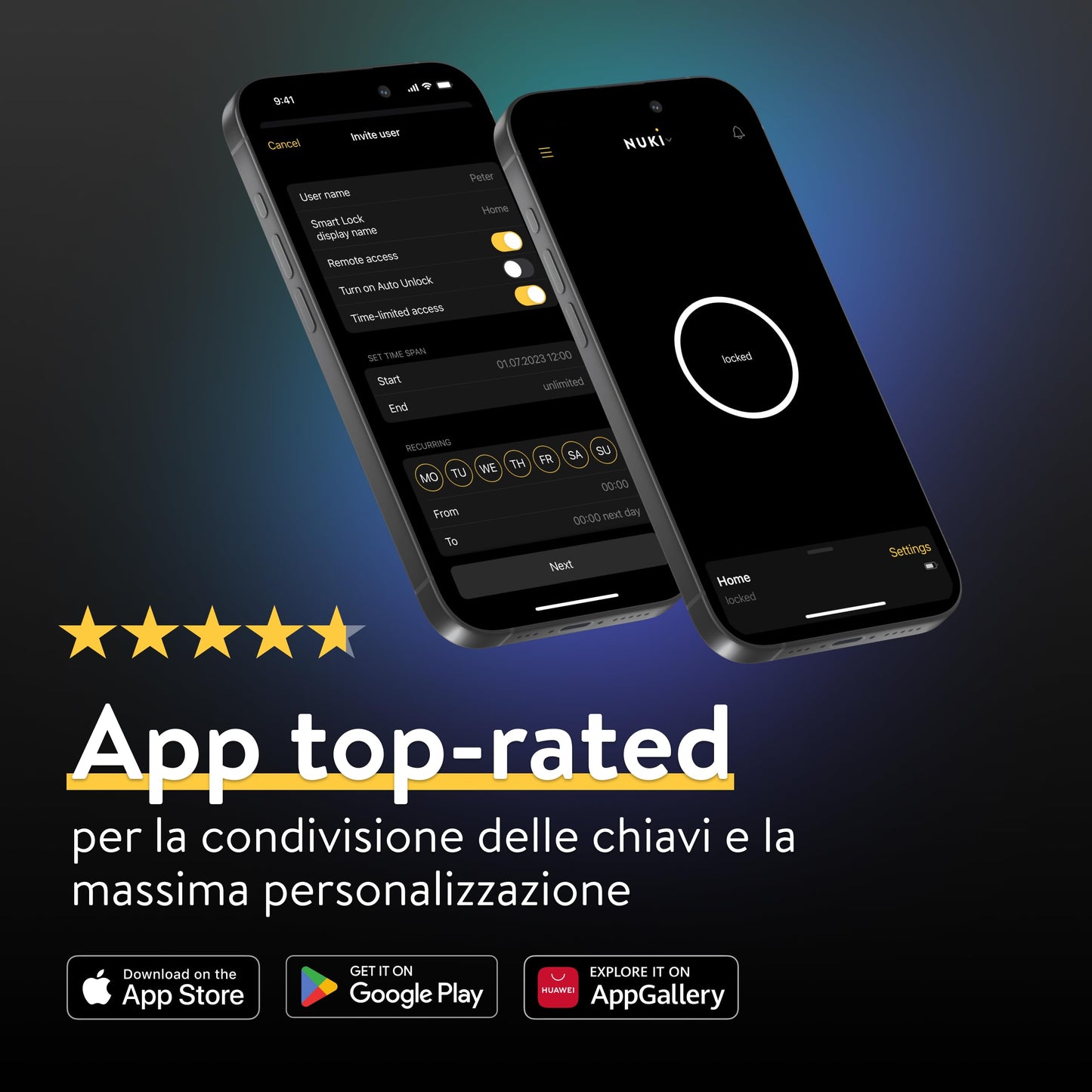 Nuki Smart Lock Go (2025) con Bluetooth & Matter, serratura retrofit, smartphone come chiave, Keypad