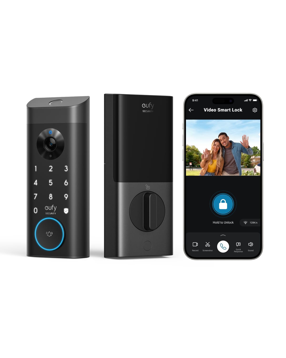 eufy Security Video Smart Lock E330, fotocamera 3 in 1, campanello, serratura WiFi con impronte, app, 2K HD, nessun canone