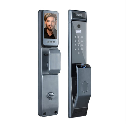 Irfora Serratura per porta con impronte digitali, riconoscimento facciale, APP, 6 metodi di sblocco, blocco automatico