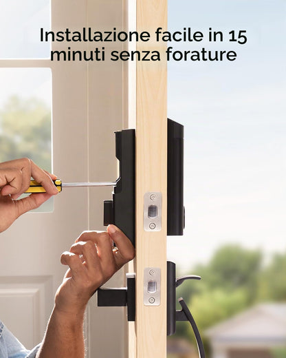 eufy Security Video Smart Lock E330, fotocamera 3 in 1, campanello, serratura WiFi con impronte, app, 2K HD, nessun canone
