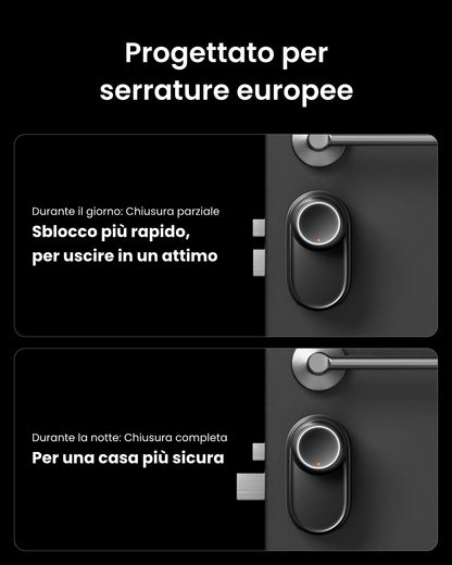 SwitchBot WiFi Smart Lock Ultra con tastierino, riconoscimento facciale 3D, impronte, Matter, Alexa, Google