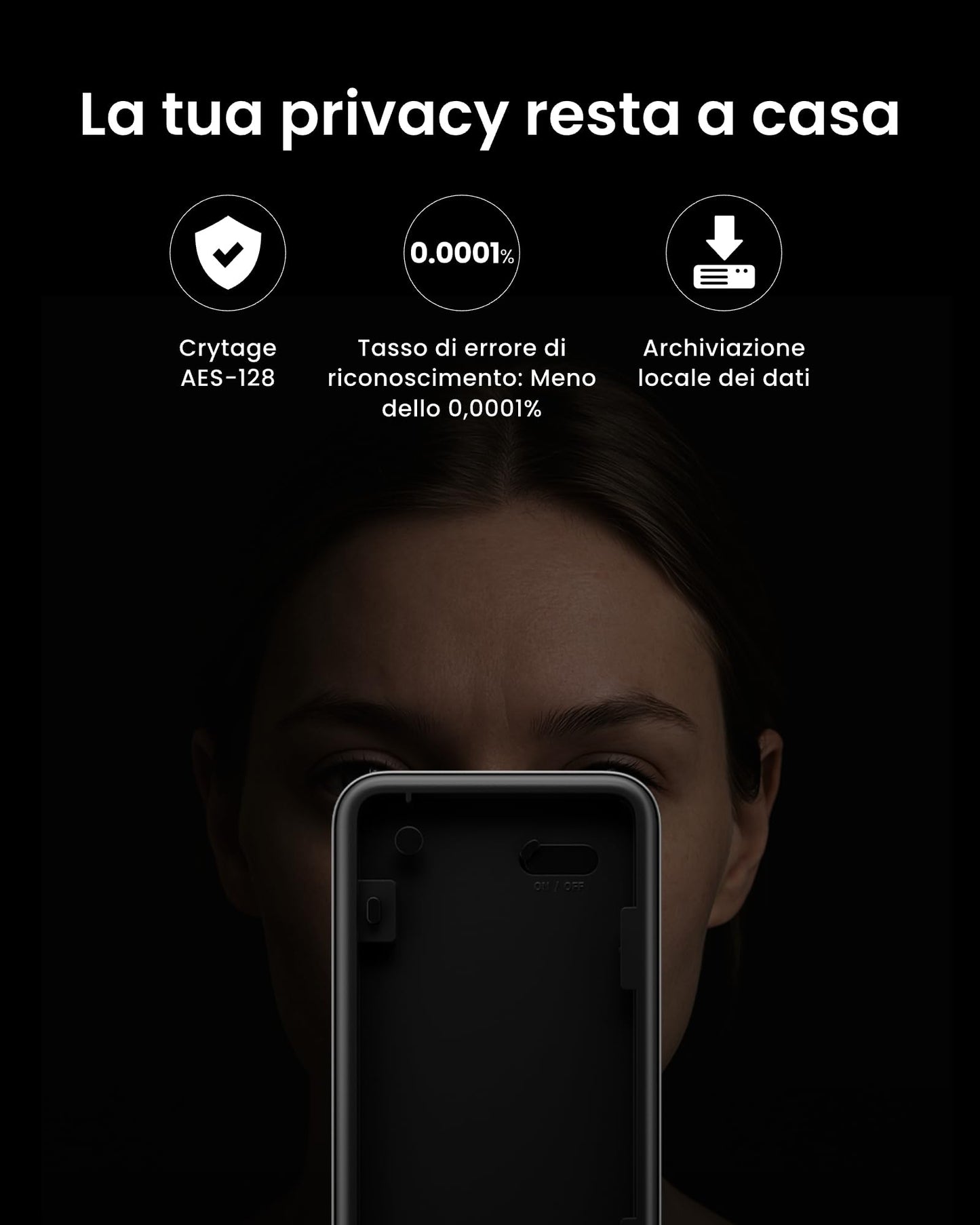 SwitchBot WiFi Smart Lock Ultra con tastierino, riconoscimento facciale 3D, impronte, Matter, Alexa, Google