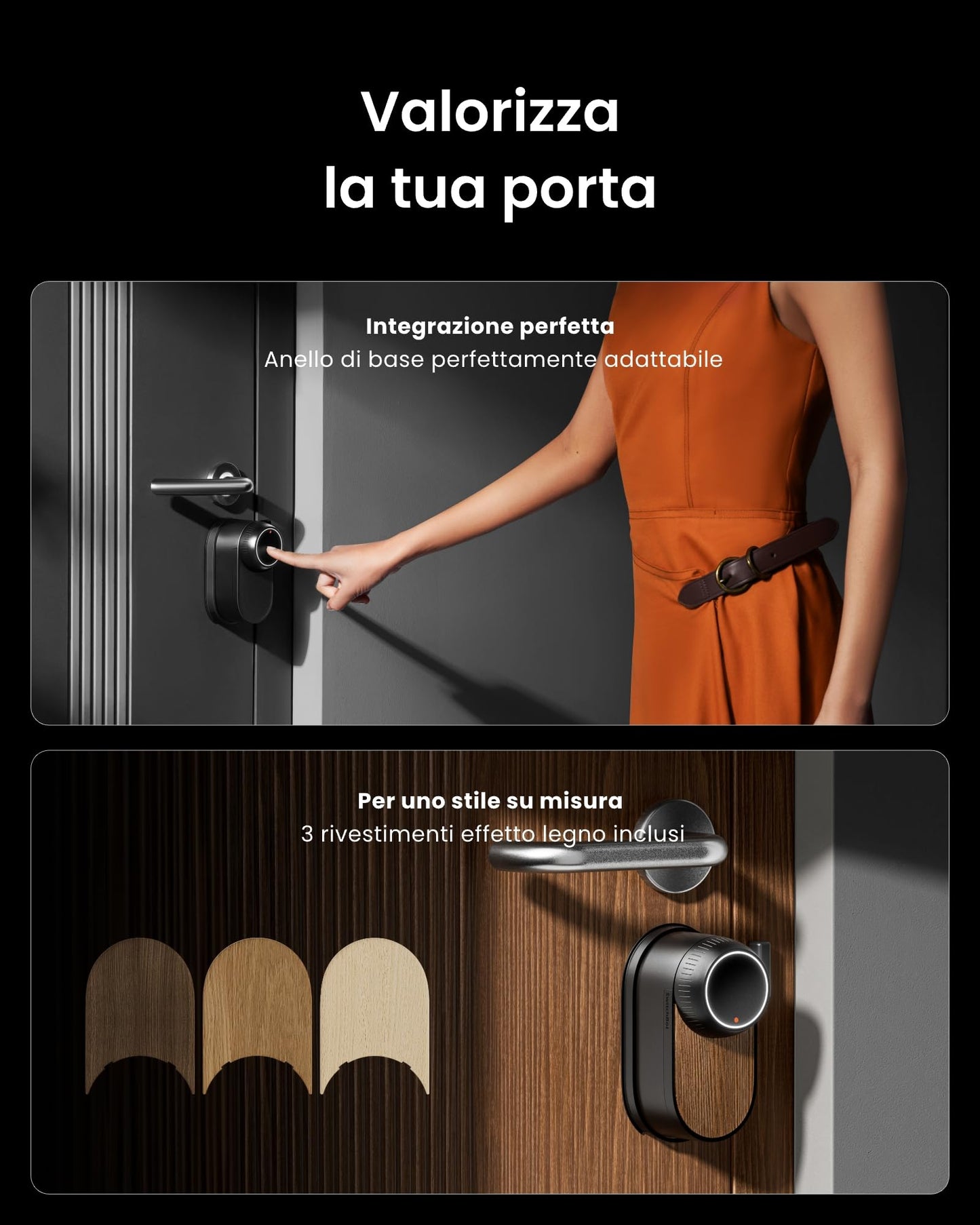 SwitchBot WiFi Smart Lock Ultra con Tastierino Touchscreen, impronte digitali, batteria ricaricabile, Matter, Alexa, Google