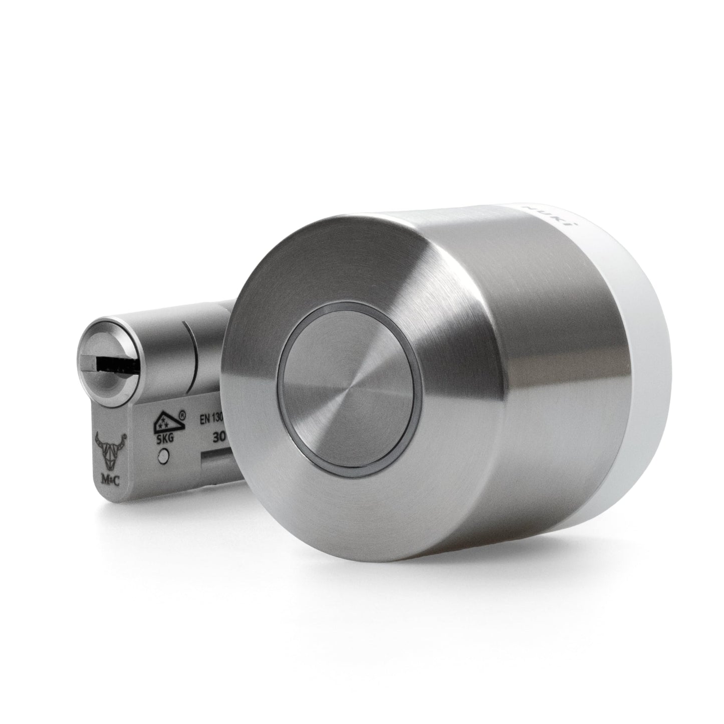 Nuki Smart Lock Ultra con Bluetooth, Wi-Fi & Matter, Smart Home, accesso remoto, 3 modalità di blocco