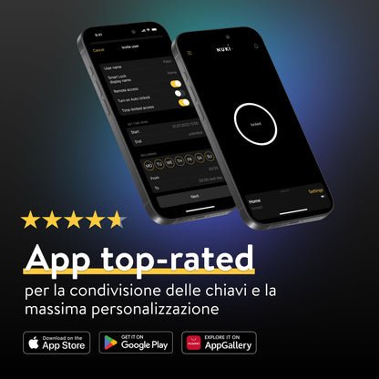 Nuki Smart Lock Go (2025) con Bluetooth & Matter, serratura retrofit, smartphone come chiave, Keypad