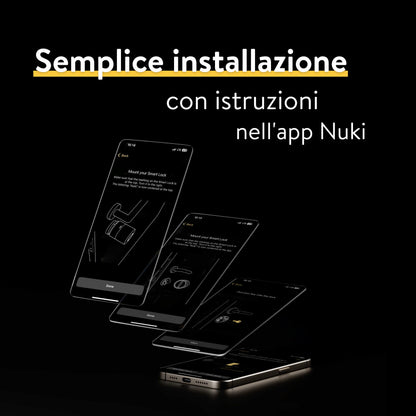 Nuki Smart Lock Pro con Bluetooth, Wi-Fi & Matter, Smart Home, chiusura remota, retrofit senza sostituire il cilindro