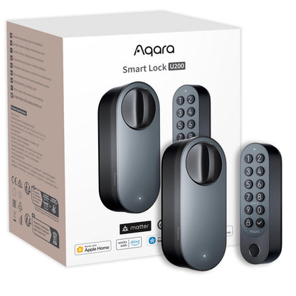 Aqara Serratura Smart U200 con tastiera fingerprint, Matter over Thread, Apple Home Key, HomeKit, Google, Alexa, SmartThings