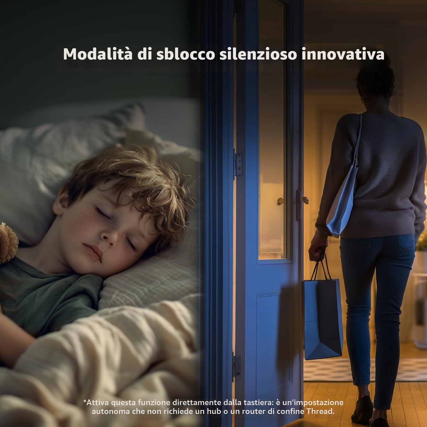 Aqara Serratura Smart U200 con tastiera fingerprint, Matter over Thread, Apple Home Key, HomeKit, Google, Alexa, SmartThings