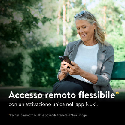 Nuki Smart Lock Go (2025) con Bluetooth & Matter, serratura retrofit, smartphone come chiave, Keypad