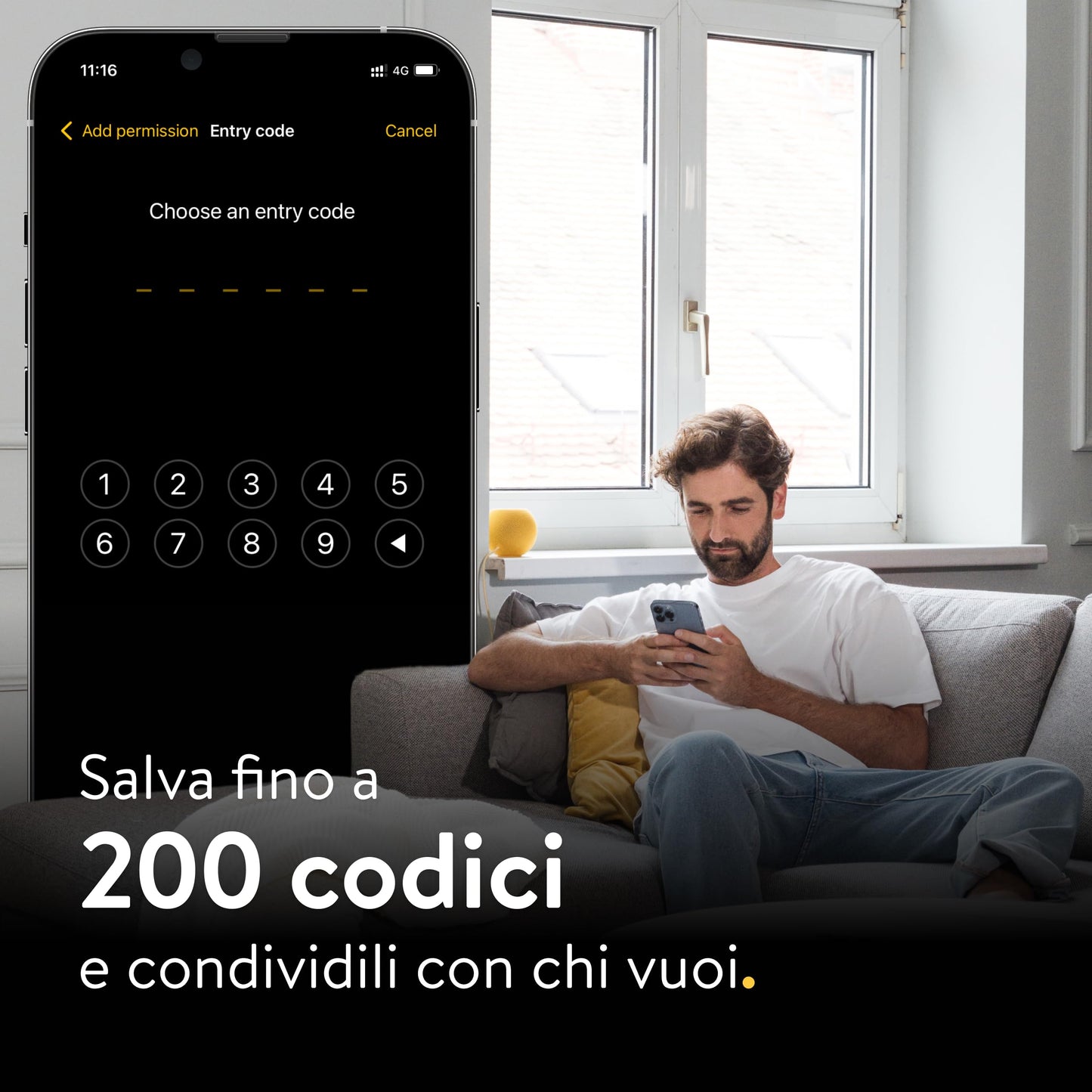 Nuki Smart Lock Go (2025) con Bluetooth & Matter, serratura retrofit, smartphone come chiave, Keypad